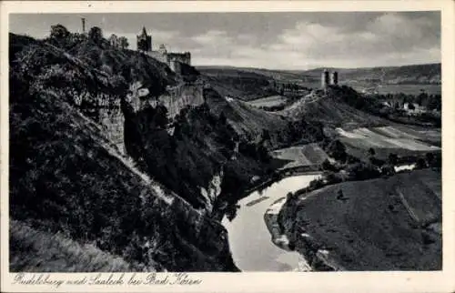 Ak Bad Kösen Naumburg an der Saale, Rudelsburg