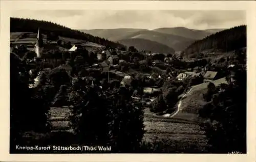 Ak Stützerbach Ilmenau Thüringer Wald, Teilansicht, Berglandschaft