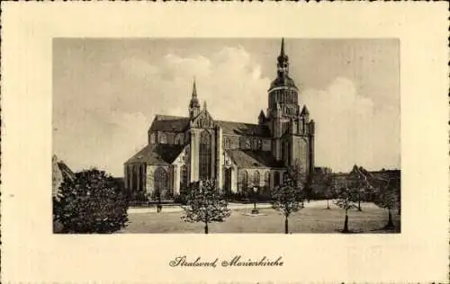 Ak Stralsund in Vorpommern, Marienkirche