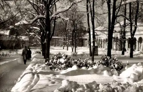 Ak Bad Steben in Oberfranken, Teilansicht, Winter