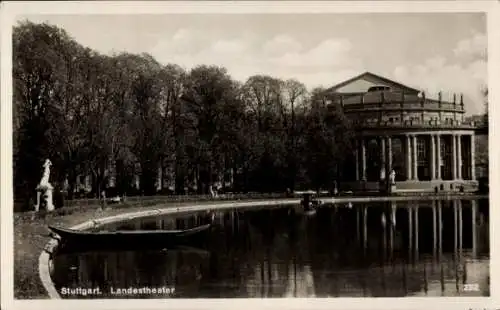 Ak Stuttgart in Württemberg, Landestheater, Boot