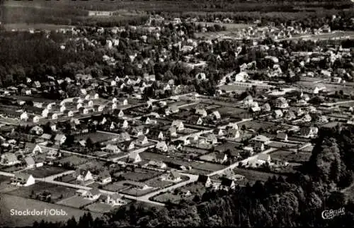 Ak Stockdorf Gauting in Oberbayern, Panorama, Fliegeraufnahme