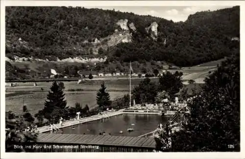 Ak Streitberg Wiesenttal Fränkische Schweiz, Kur- und Schwimmbad