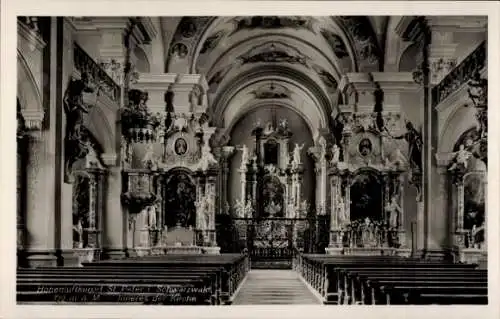 Ak St. Peter im Schwarzwald, Kirche, Innenansicht