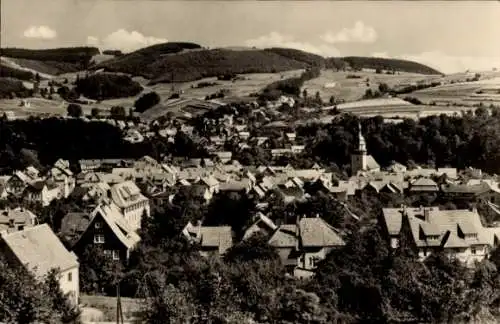 Ak Steinbach Hallenberg Thüringen, Blick über die Dächer der Stadt