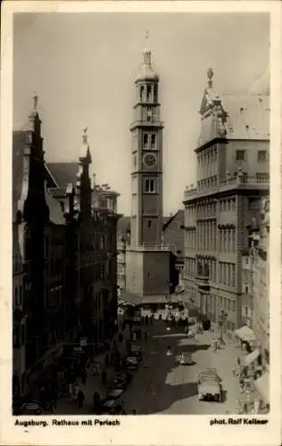 Ak Augsburg in Schwaben, Rathaus, Perlach