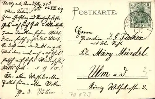 Ak Stuttgart in Württemberg, Marienkirche