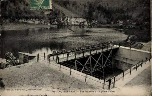 Ak Doubs, Au Refrain, Les Vannes a la prise d'Eau