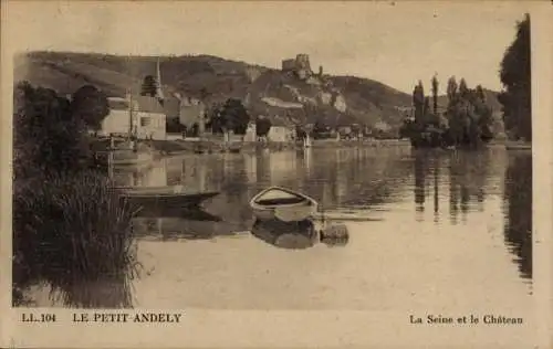 Ak Petit Andely Eure, Seine, Chateau