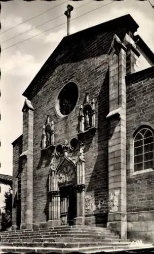 Ak Saugues Haute-Loire, Entree de l'Eglise