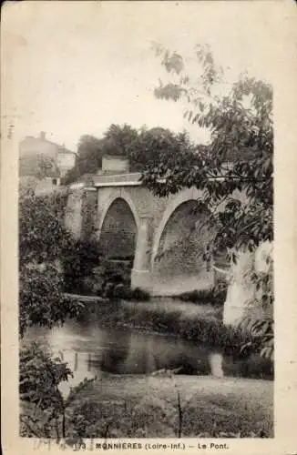 Ak Monnieres Loire, Le Pont