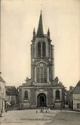 Ak Montfort l'Amaury Yvelines, Kirche