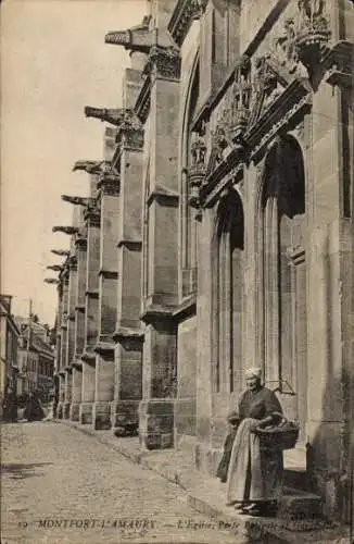 Ak Montfort l'Amaury Yvelines, Kirche