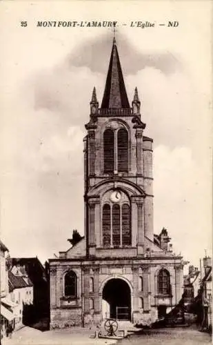 Ak Montfort l'Amaury Yvelines, Kirche