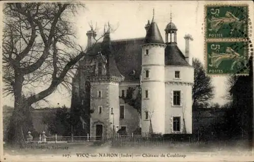 Ak Vicq-sur-Nahon Indre, Schloss Coubloup