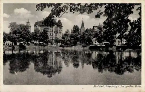 Ak Altenburg in Thüringen, Am großen Teich