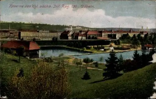 Ak Döbeln in Sachsen, Kaserne Kgl. Sächsisches Infanterie Regiment 139