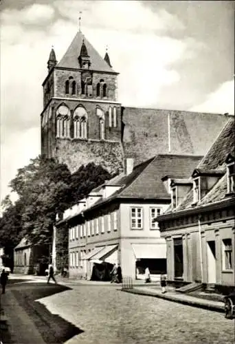 Ak Hansestadt Greifswald, St. Marien, Kirche, Außenansicht