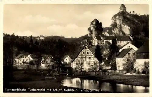 Ak Tüchersfeld Pottenstein Oberfranken, Fränkische Schweiz, Schloss Kohlstein