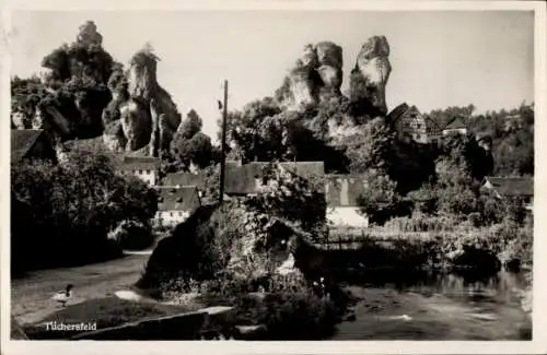 Ak Tüchersfeld Pottenstein Oberfranken, Teilansicht