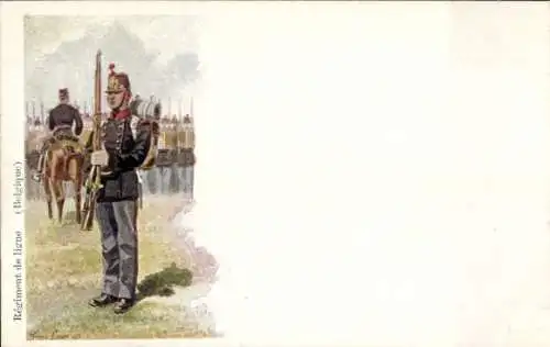 Künstler Ak Geens, Louis, Belgien, Linienregiment