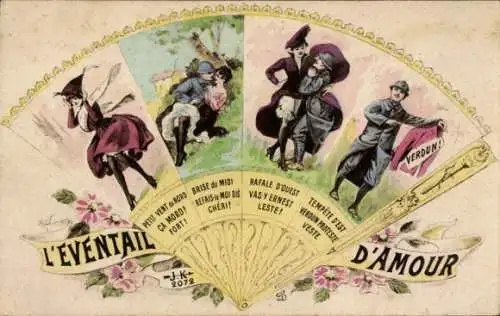 Ak L'Eventail d'Amour, soldat