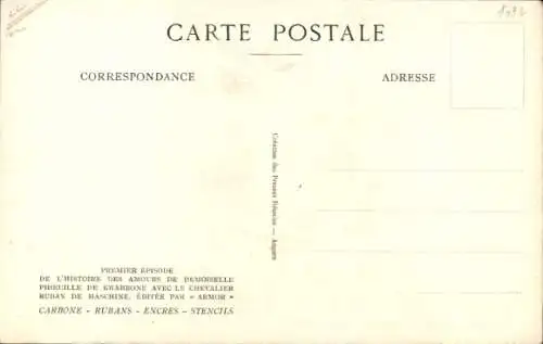 Künstler Ak Renard, Histoire des Amours de Demoiselle Phoeuille de Kharbone, Premier Episode