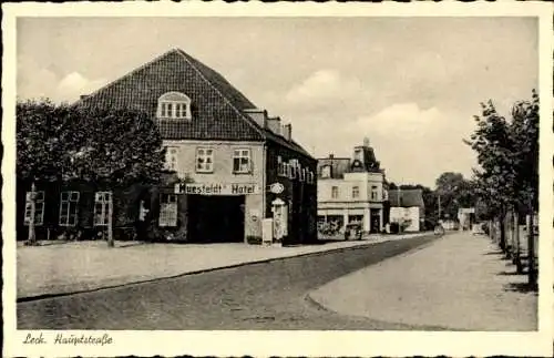 Ak Leck in Nordfriesland, Hauptstraße, Muesfeldt's Hotel