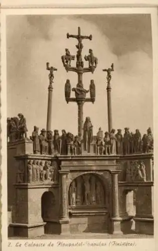 Album mit 12 Ak " Les Jolis Calvaires Bretons" Calvary at Plougastel-Daoulas