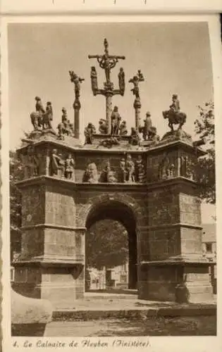 Album mit 12 Ak " Les Jolis Calvaires Bretons" Calvary at Plougastel-Daoulas