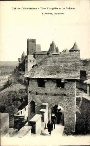 Set von 30 Ak Cité von Carcassonne, verschiedene Ansichten