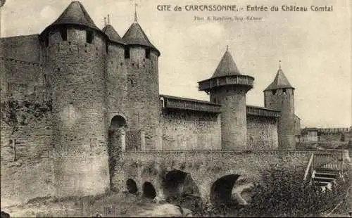 Set von 30 Ak Cité von Carcassonne, verschiedene Ansichten