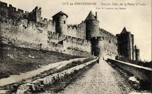 Set von 30 Ak Cité von Carcassonne, verschiedene Ansichten