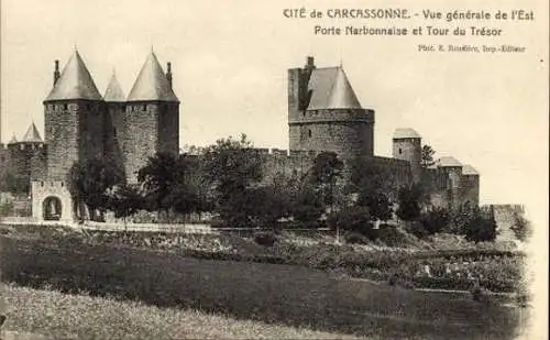 Set von 30 Ak Cité von Carcassonne, verschiedene Ansichten