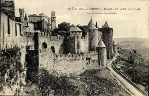 Set von 30 Ak Cité von Carcassonne, verschiedene Ansichten