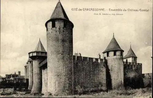 Set von 30 Ak Cité von Carcassonne, verschiedene Ansichten