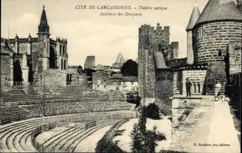 Set von 30 Ak Cité von Carcassonne, verschiedene Ansichten