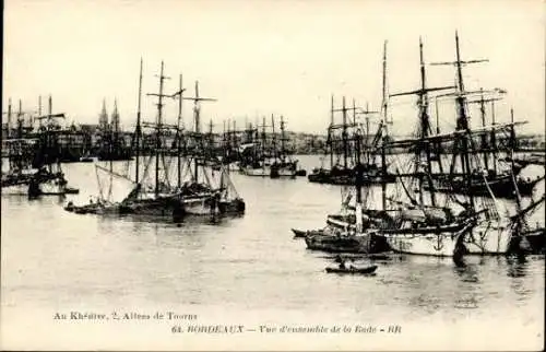 Set von 23 Ak Bordeaux Gironde, diverse Ansichten