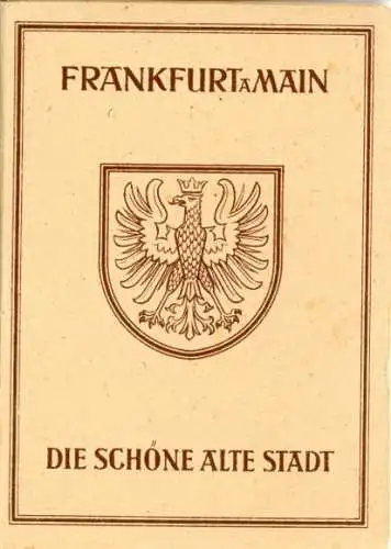 Set von 12 Künstler AK Frankfurt a. Main, die schöne alte Stadt