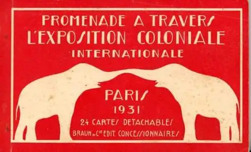 Album mit 24 AK Programme Exposition Coloniale Internationale Paris 1931