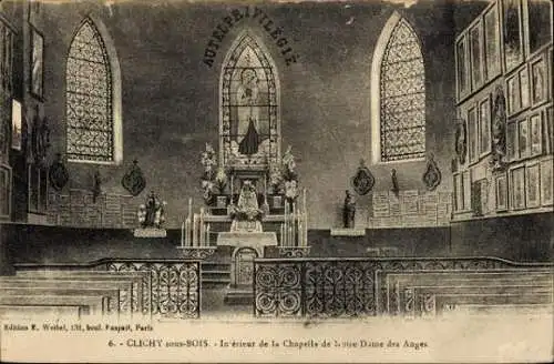 Set von 34 Ak von Clichy, verschiedene Ansichten