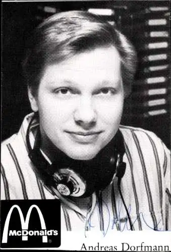 Ak Schauspieler Andreas Dorfmann, Portrait, Autogramm, Werbung McDonald's
