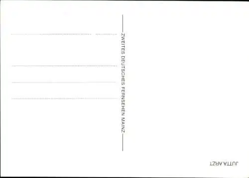 Ak Schauspielerin Jutta Arzt, Portrait, ZDF, Autogramm