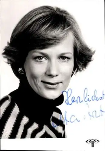 Ak Schauspielerin Jutta Arzt, Portrait, Autogramm