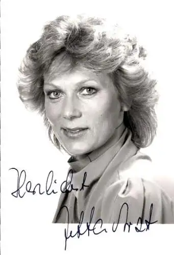 Ak Schauspielerin Jutta Arzt, Portrait, Autogramm