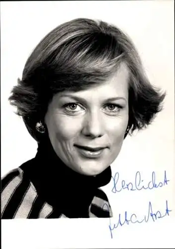 Ak Schauspielerin Jutta Arzt, Portrait, Autogramm