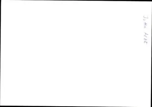 Ak Schauspielerin Jutta Arzt, Portrait, Autogramm