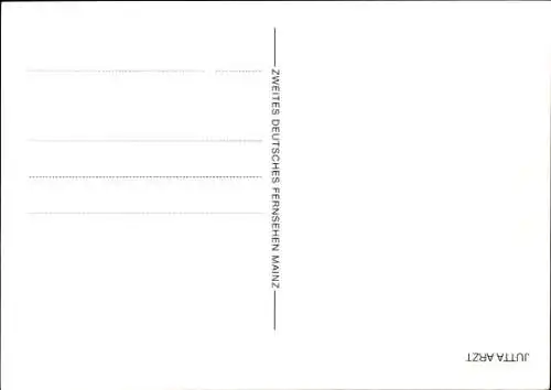 Ak Schauspielerin Jutta Arzt, Portrait, Autogramm