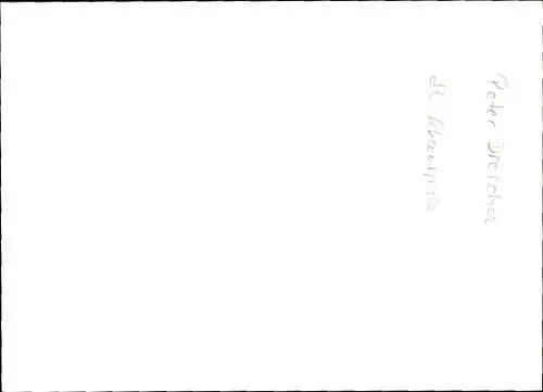 Ak Schauspieler Peter Drescher, Portrait, Autogramm