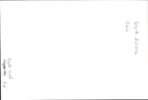 Ak Moderatorin Brigitte Düczek, 3 Sat, Portrait, Autogramm